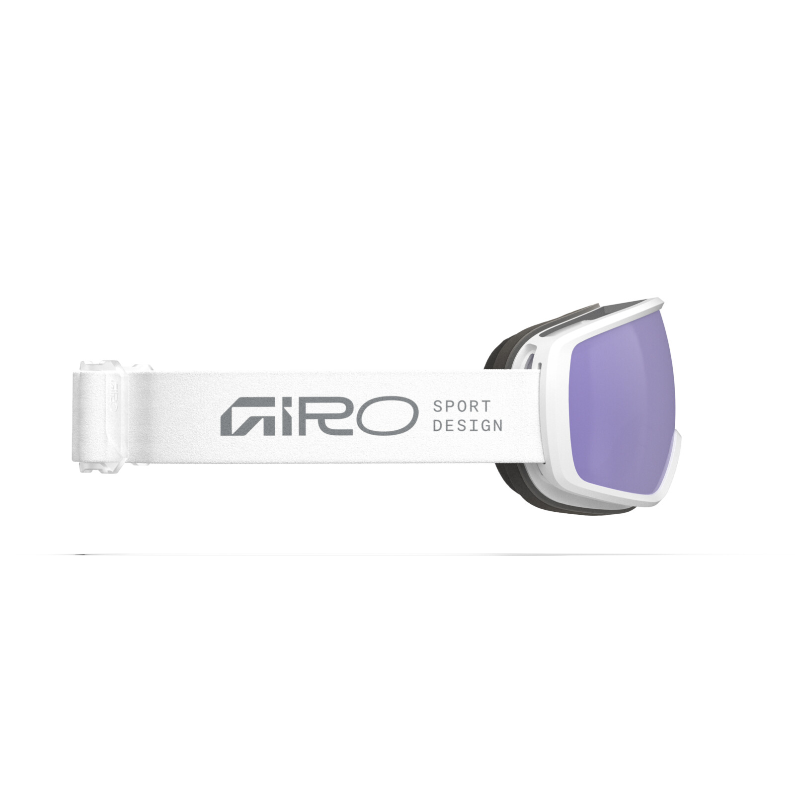 Lunettes de protection, lunettes de ski, lunettes de sport, bande blanche, verres violets