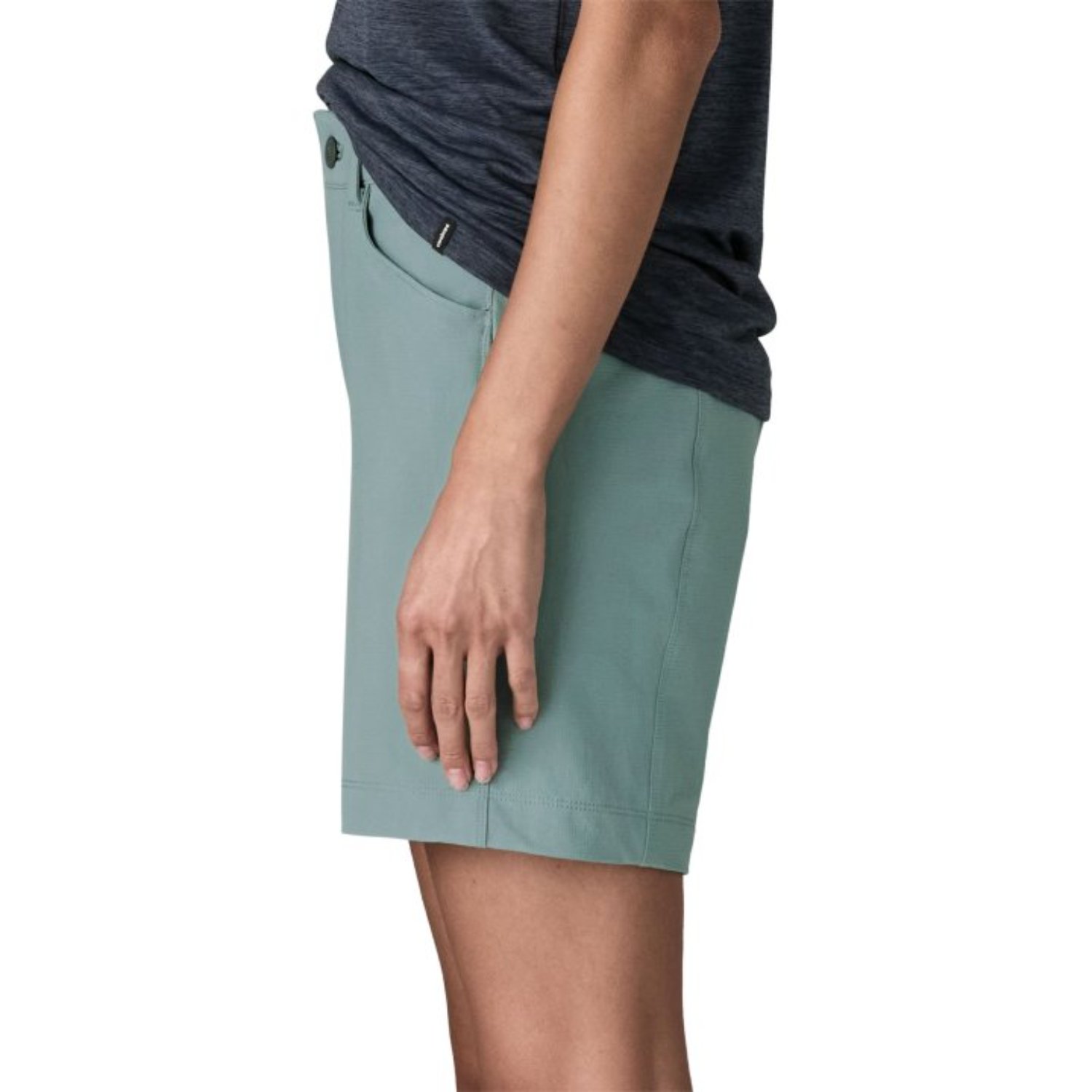 Kurze Hose, Shorts, Bermuda, Armeegrün, Stofftaschenloses Design