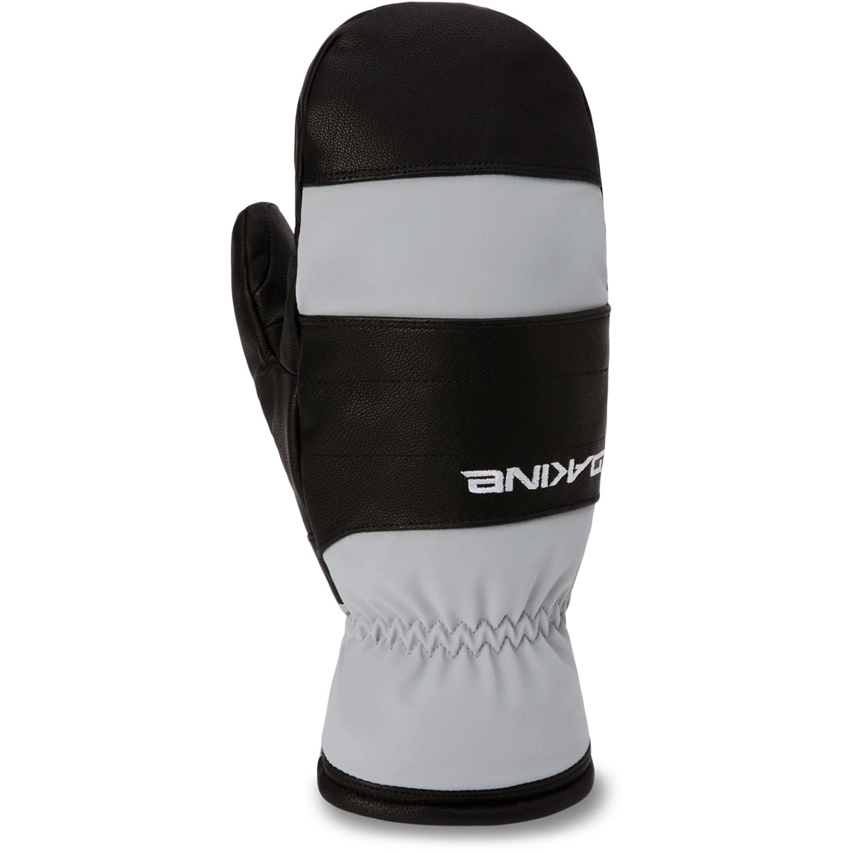 Handschuh, Winter, Schwarz, weißer Schimmer, Strickbund, Winterhandschuh, Gummierter Griff, Zweifarbig, Stützband, Elastischer Saum