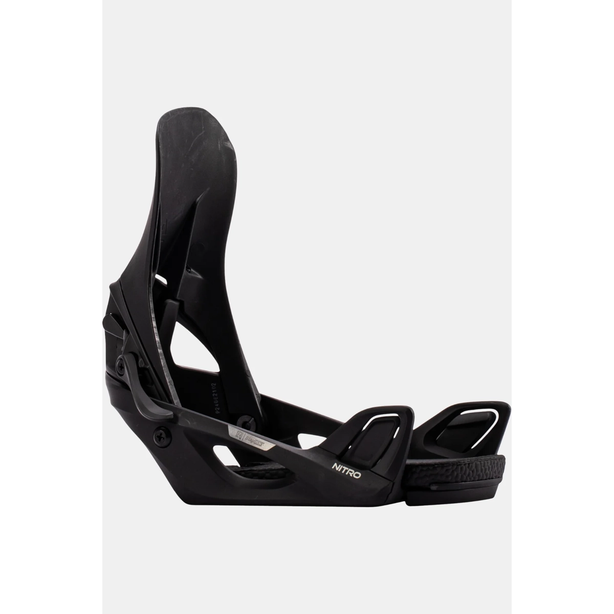 Bindung, Snowboardbindung, Nitro, Schwarz, Klettverschluss, Snowboard-Bindung, Step-in Bindung, Schwarze Bindung, Verstellbare Bindung, NITRO sichtbar