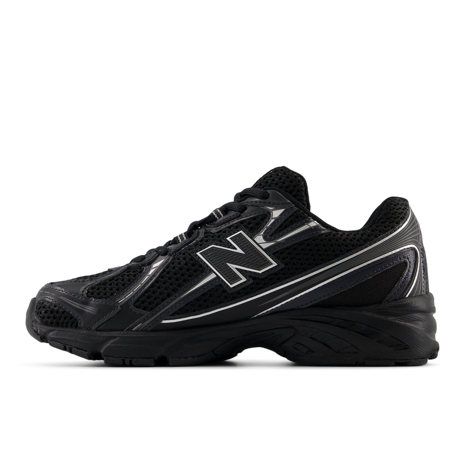 U 740 Basket, maille, noir, style athlétique, profil bas