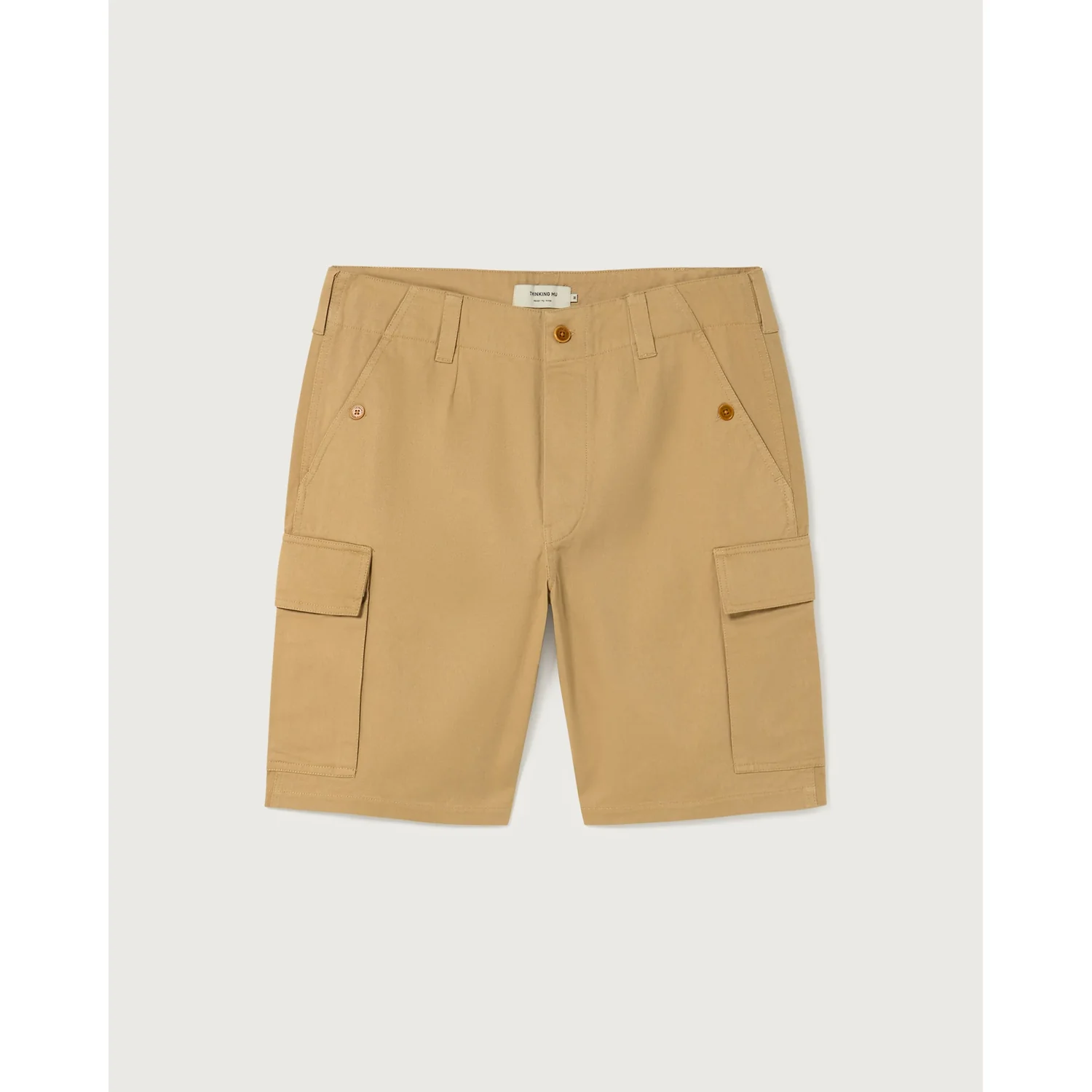 Diego Cargo Shorts Cargo-Shorts, Beige, Seitentaschen, Knielang, Baumwollstoff