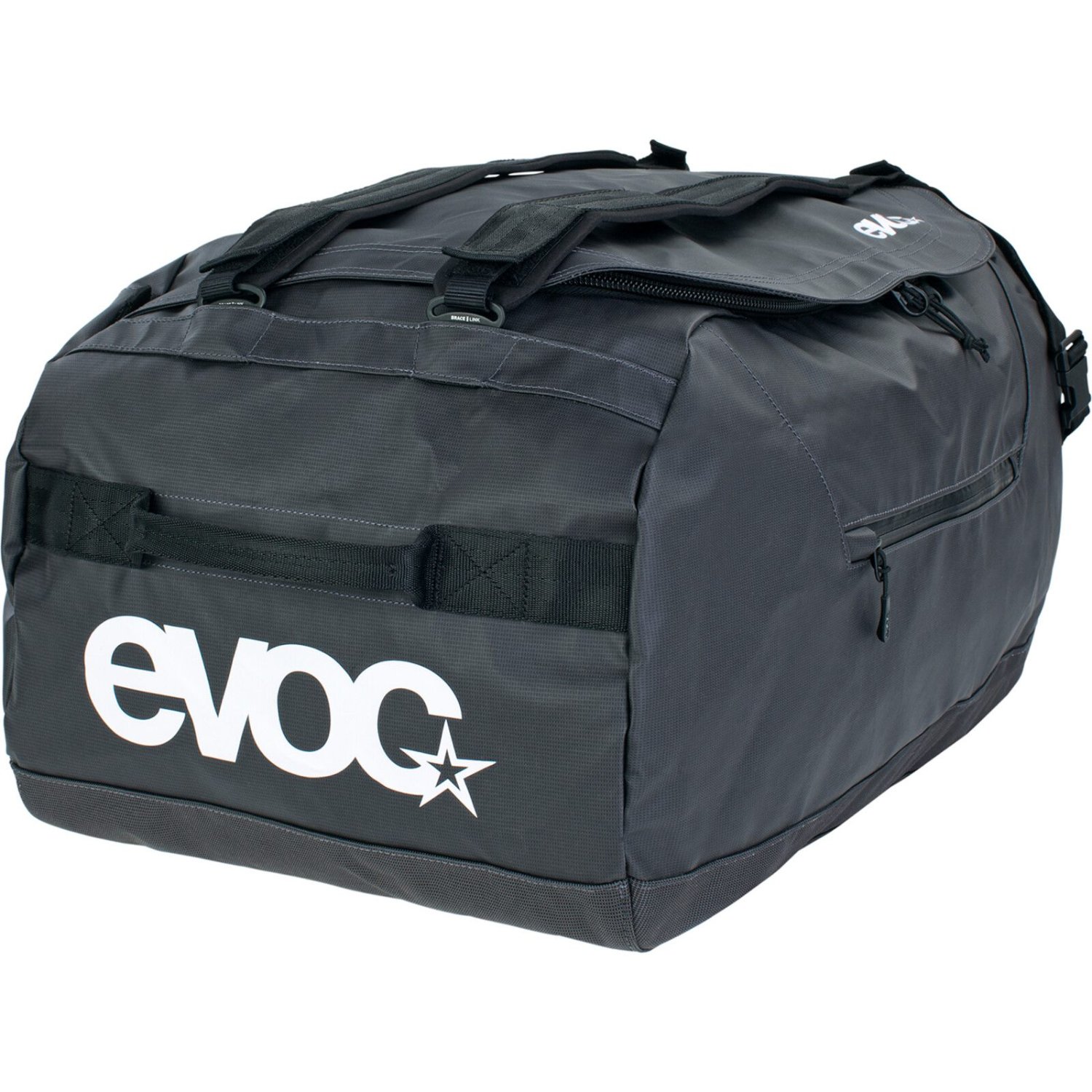 Duffeltasche, Sporttasche, Schwarz, Logo, Transporttasche