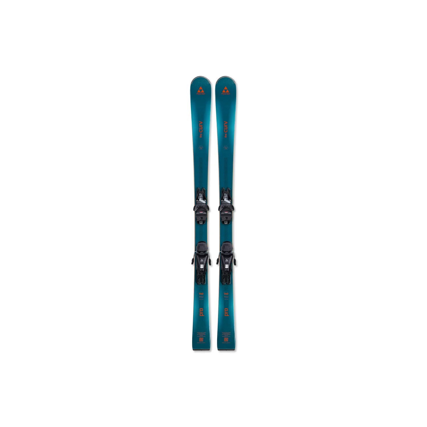 The Curv Pro + FS 7 CA JRS Alpinski, Ski mit Bindung, türkis, Carving-Ski, Paar Ski