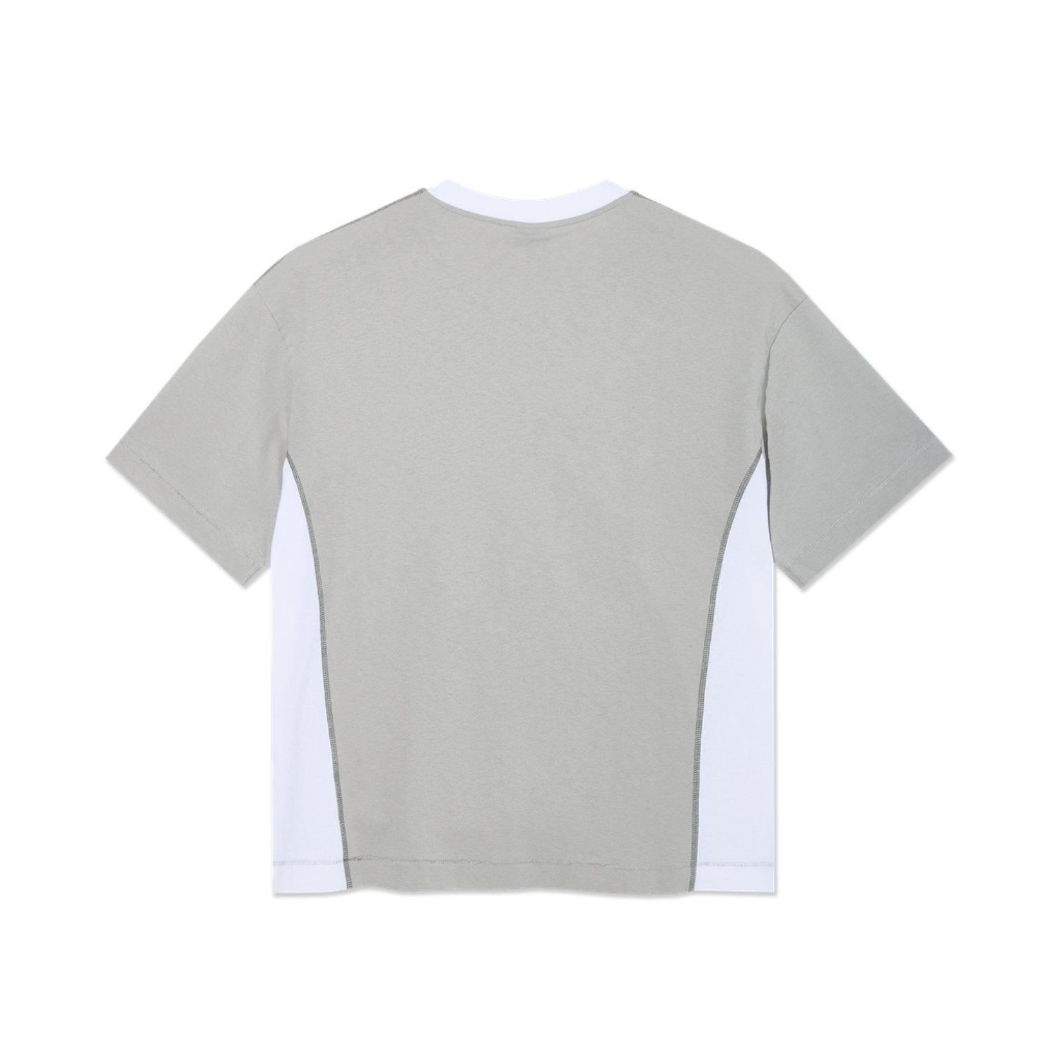T-Shirt, Kurzarm, Grautöne, Mehrfarbig, Rundhals
