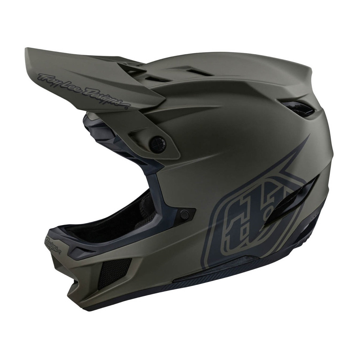 D4 Composite Helmet Troy Lee Designs D4 Composite Helmet Stealth Olive