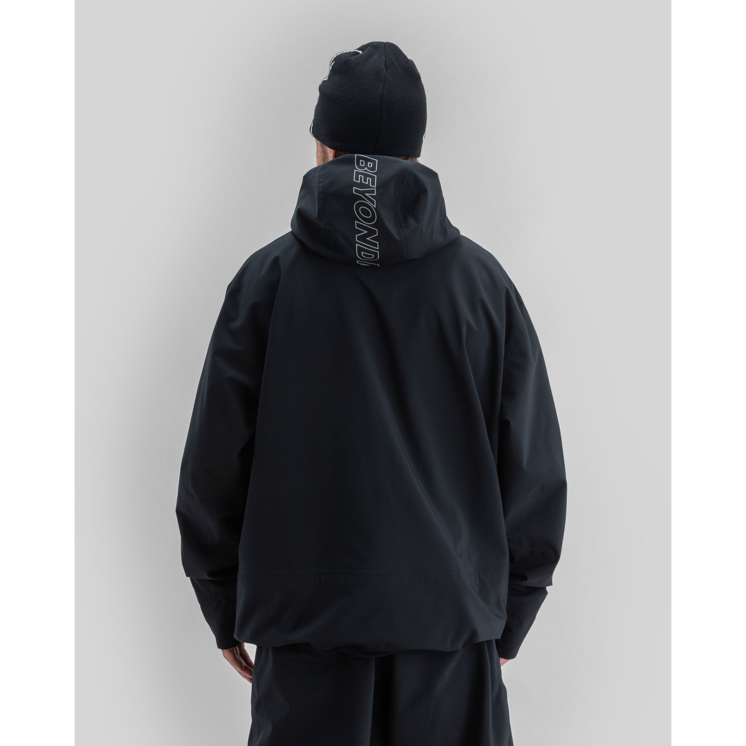 Pro Tech Jacket 3L jacke, Kapuze, schwarz, Windbreaker, Rückansicht