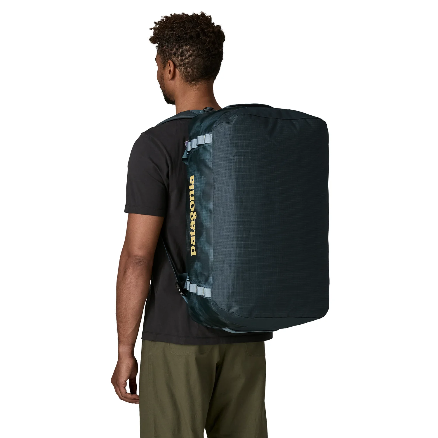 Black Hole Duffel 55L Reiserucksack, Dunkelblau, Rechteckige Form, Tragegurte, Textil