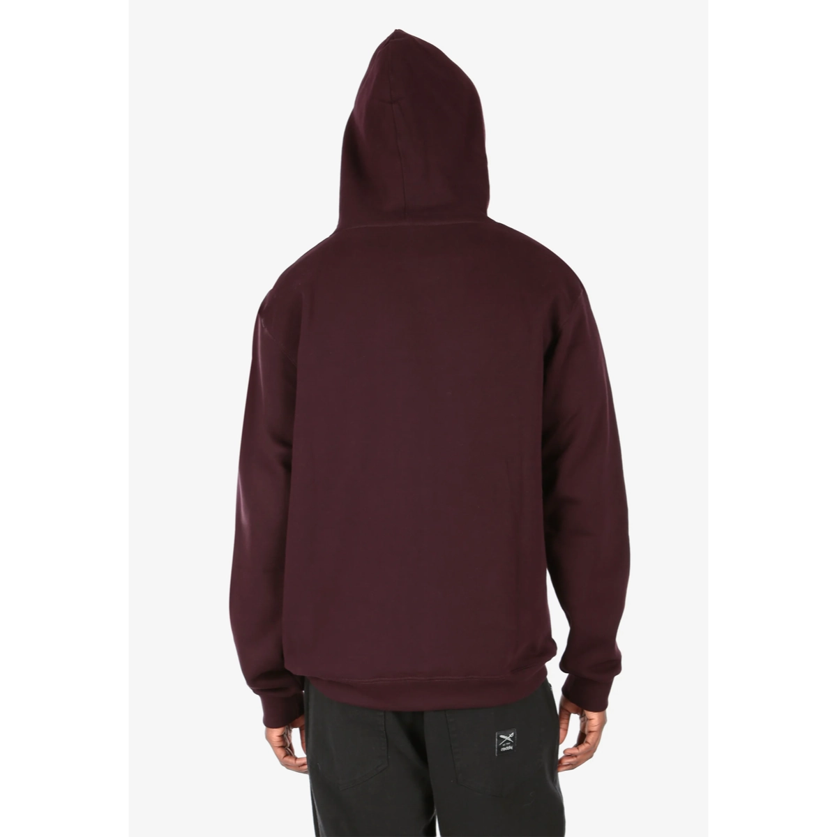 sweat à capuche, dos, bordeaux, manches longues, sweat à capuche