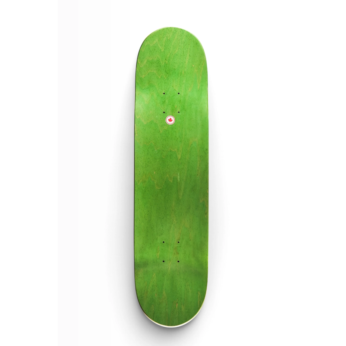 constant=availability skateboard, grün, holzmaserung, abgerundete nase, vollständiges Deck