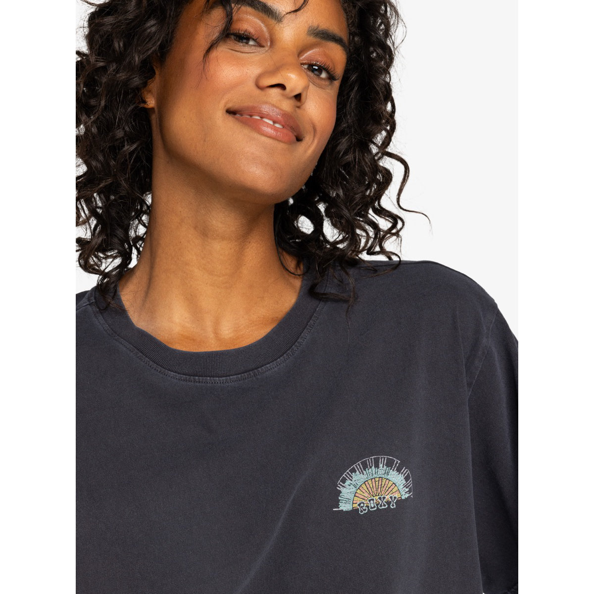 T-shirt, Langarm, Hals, Person, Frau