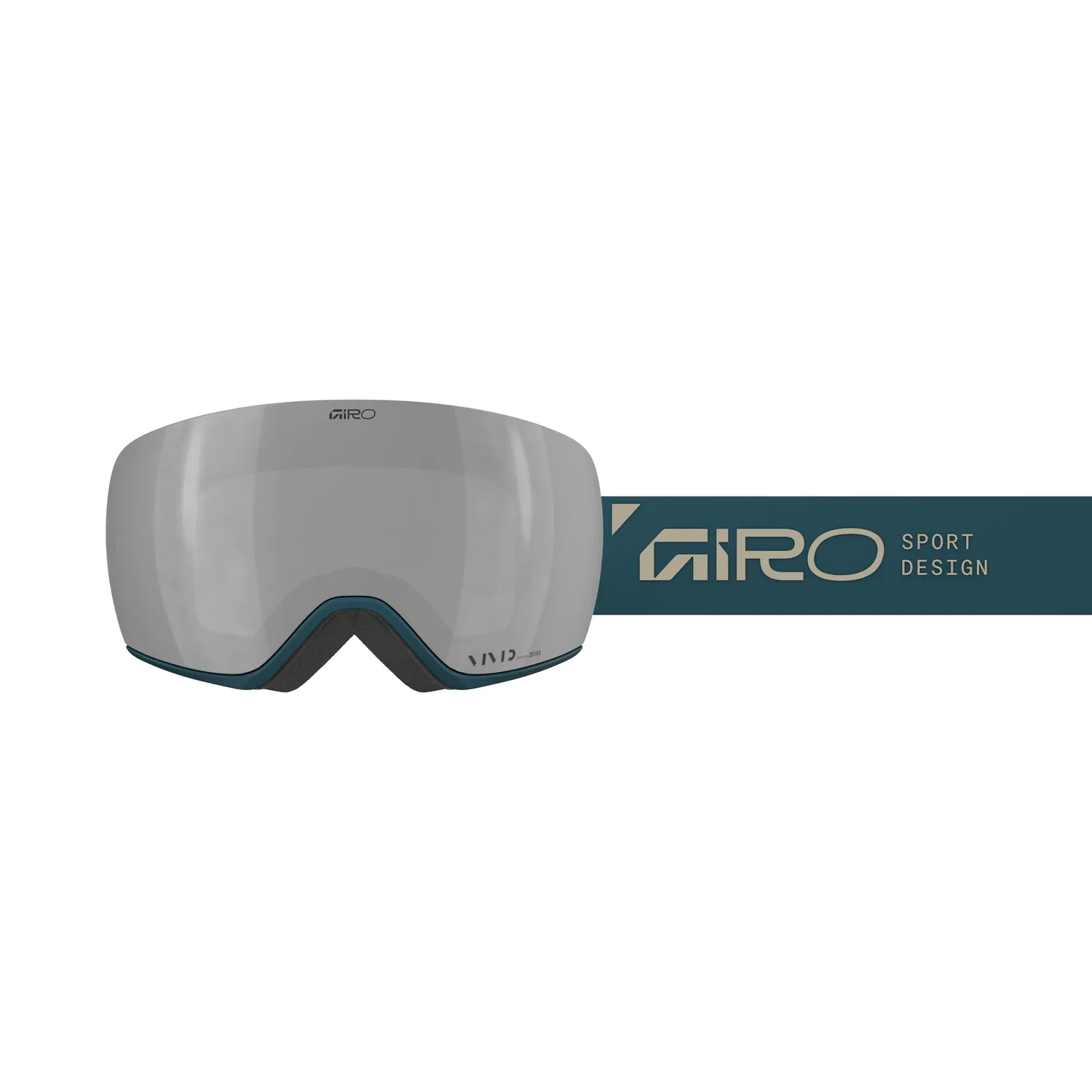 Article II Vivid Goggle Lunettes de ski, verres miroités, gris, monture turquoise, lunettes de sport
