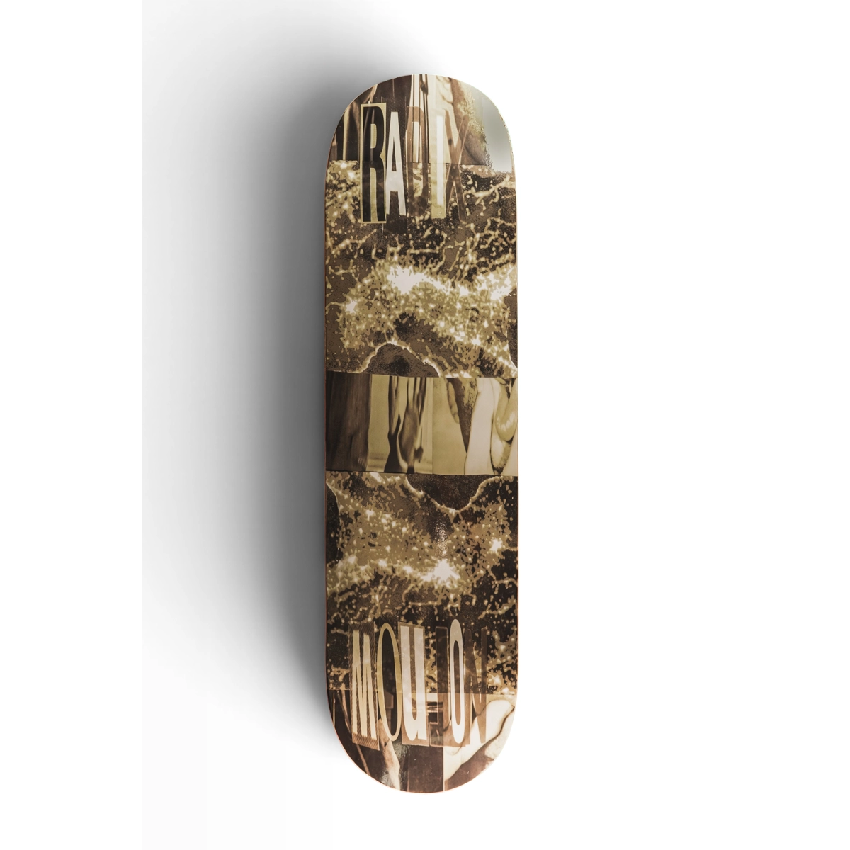 constant=availability Skateboard, Deck, Graphic, Brown, Collage
