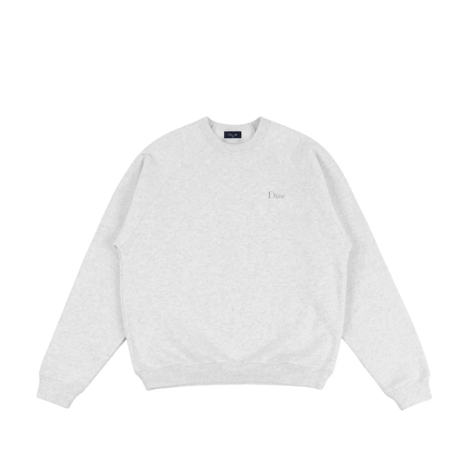 Sweatshirt, Hellgrau, Rundhalsausschnitt, Lange Ärmel, Logostickerei
