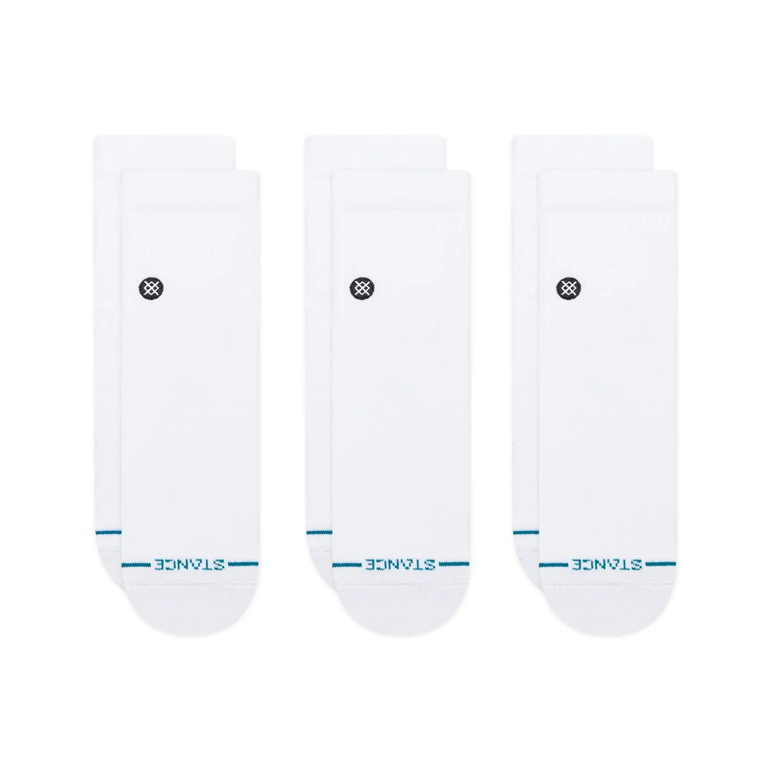 Icon Quarter 3 Pack Stance Icon Quarter 3 Pack White