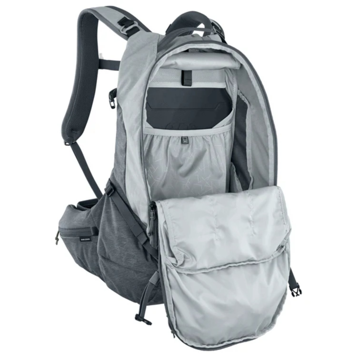 Sac à dos, randonnée, poche intérieure, compartiment principal, poche latérale