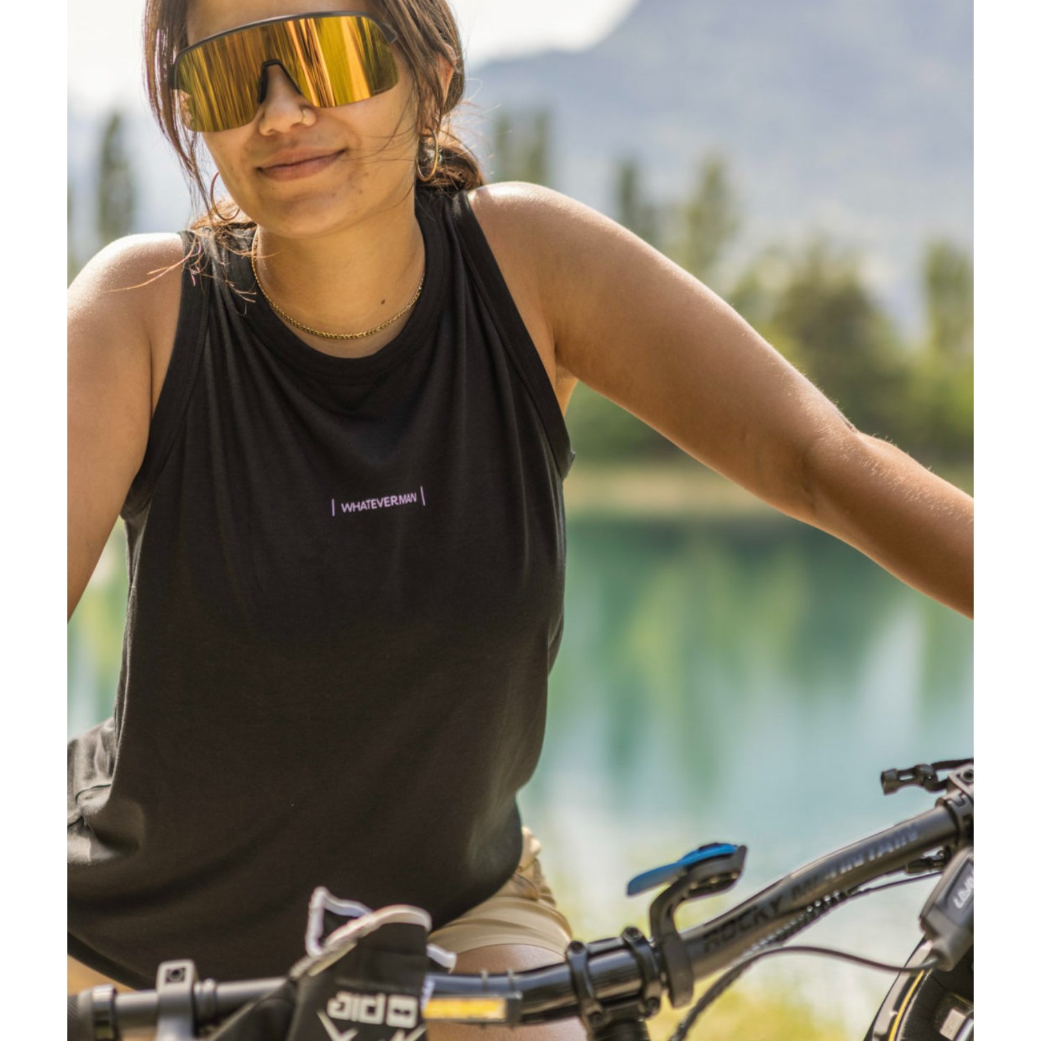 T-shirt, débardeur, noir, vêtements de sport, cyclisme