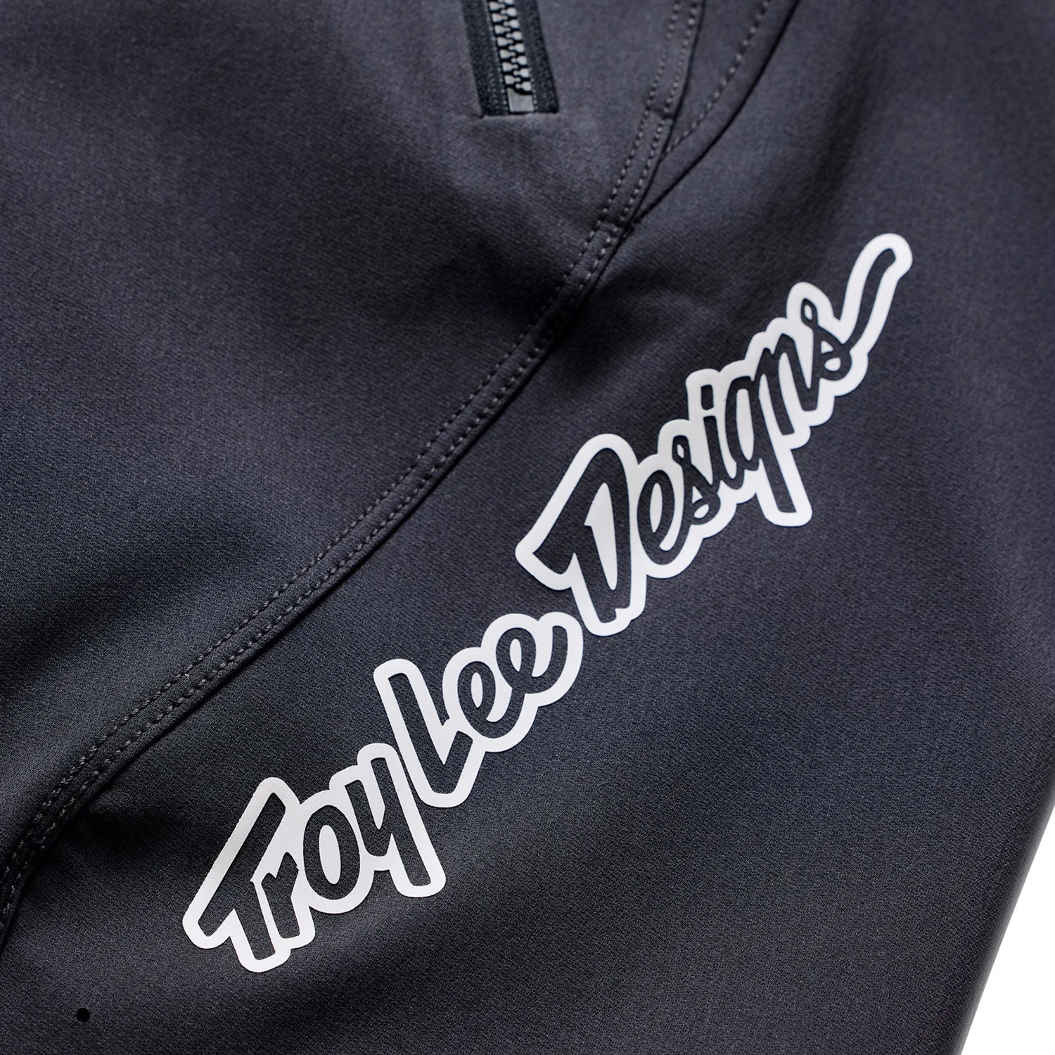 Stage Pant Veste de sport, noire, fermeture éclair, col montant, logo imprimé