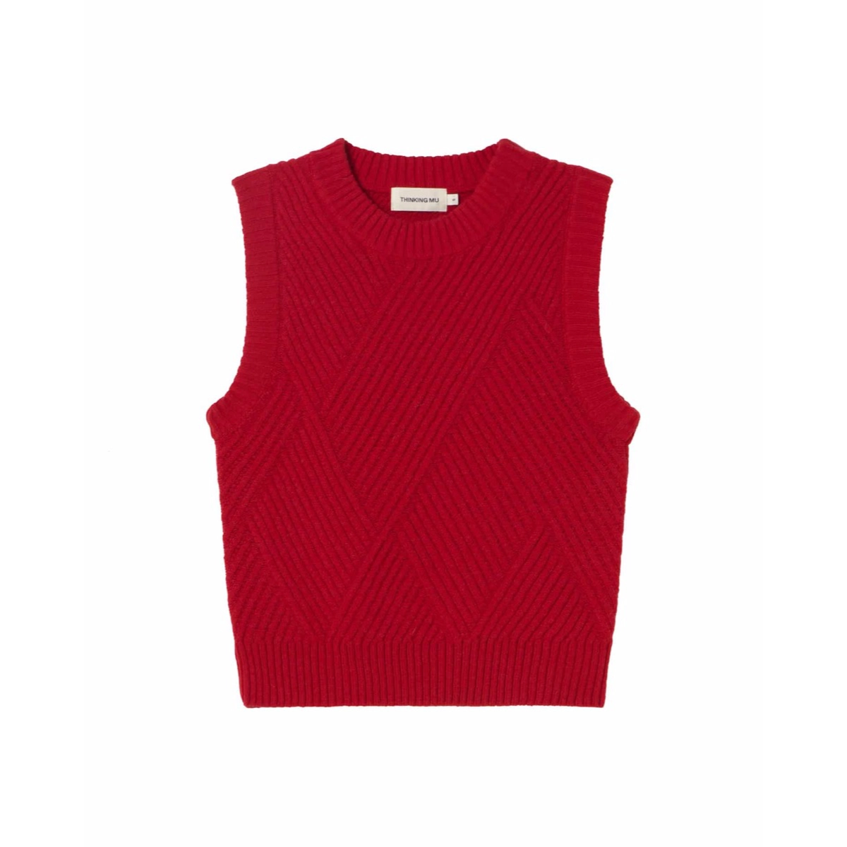 Kaia Knitted Vest ThinkingMu Kaia Knitted Vest Red