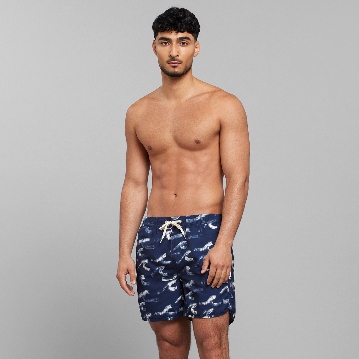 Swim Shorts Sandhamn Dedicated Swim Shorts Sandhamn Brushed Waves Navy