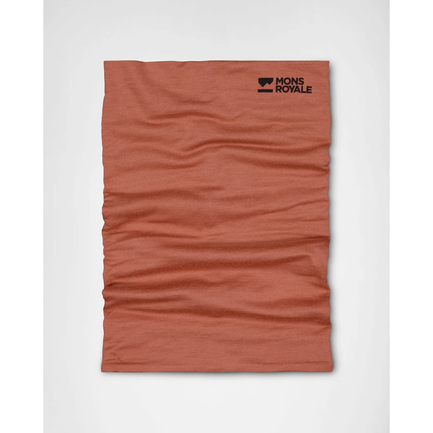 Double Up Mer. Neckwarmer Schlauchtuch, Funktionsstoff, Terrakotta, Einfarbig, Mons Royale