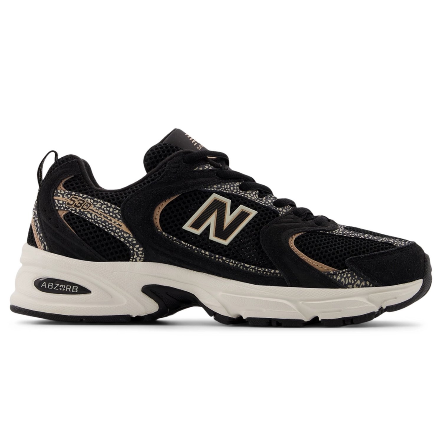 Baskets, chaussures de sport, noires, en mesh, à talon épais