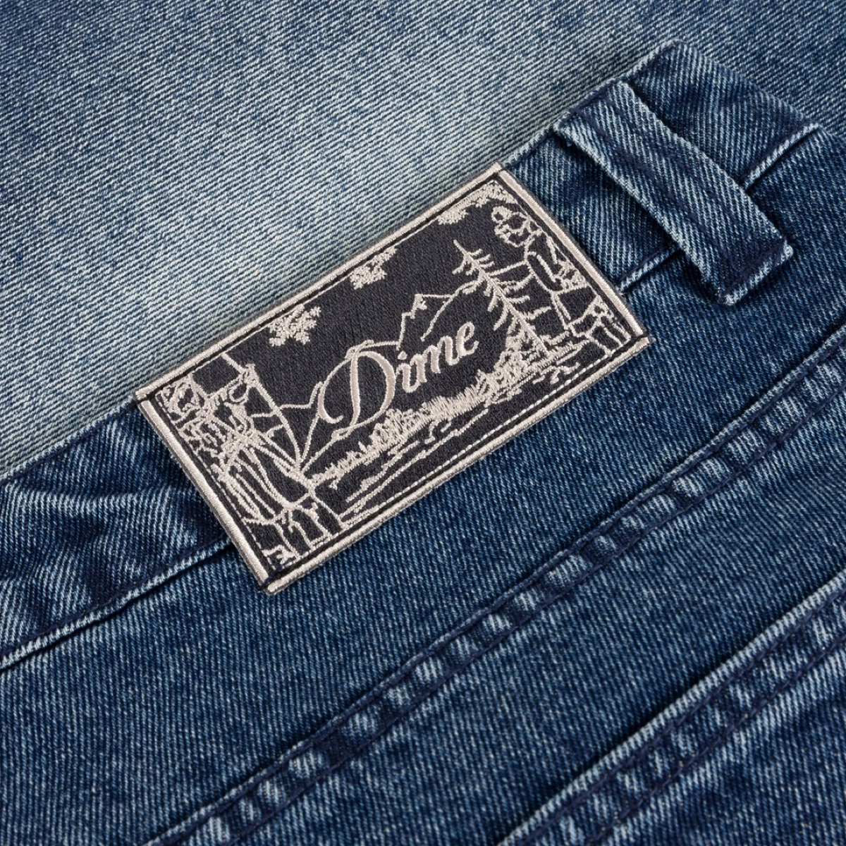 Jeans, denim, marque, écusson, écusson dans le dos, jeans, denim, écusson en cuir, sans marque, bleu