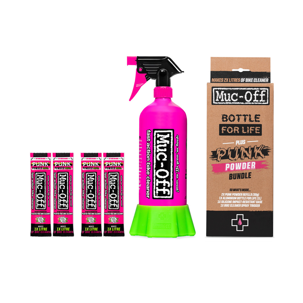 Punk Powder 4Pack+Bottle Muc-Off Punk Powder 4Pack+Bottle