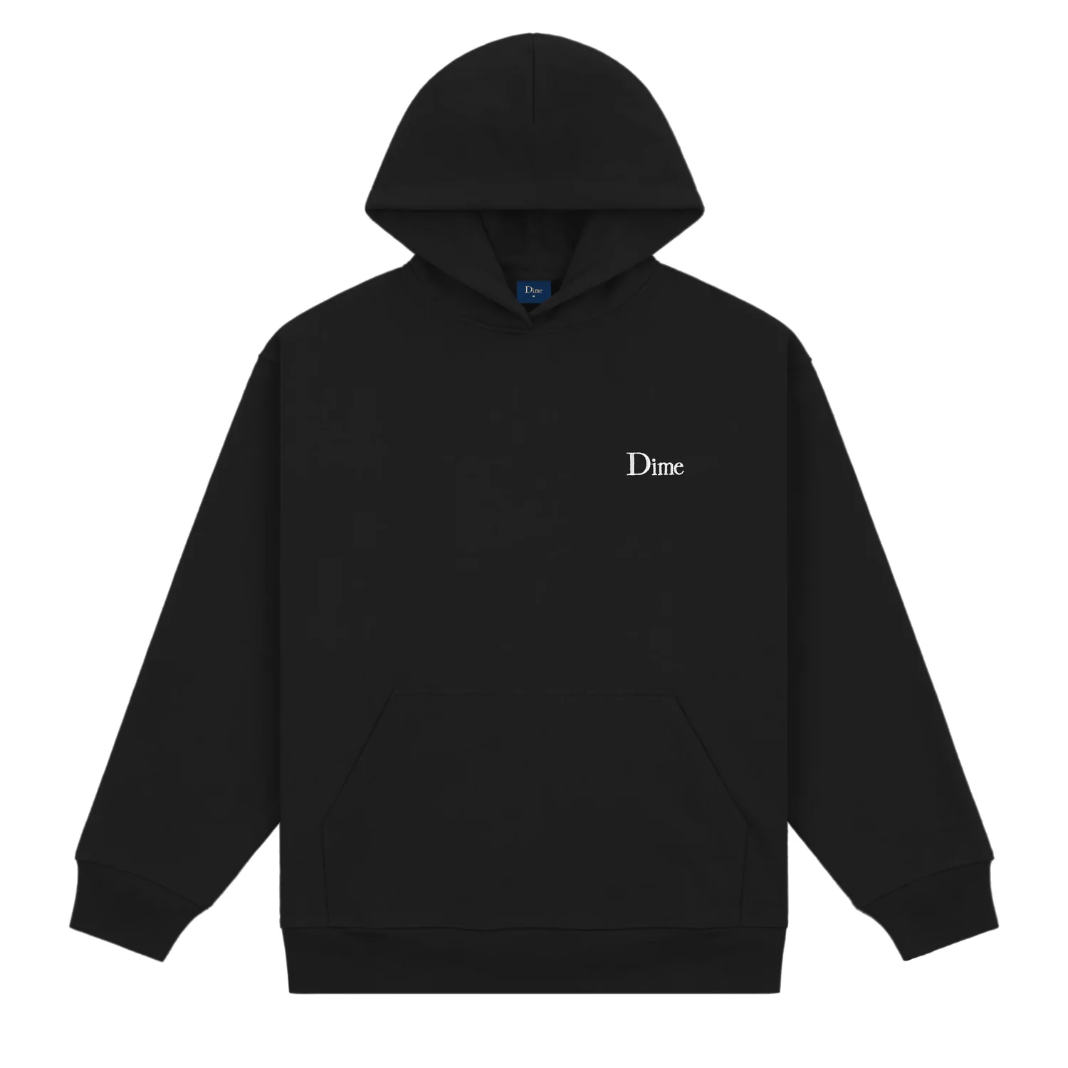 Dime Classic Small Logo Hoodie Black