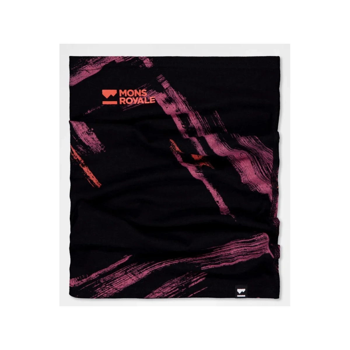 Daily Dose Neckwarmer Schwarz, Schal, Streifen, Rosa, Mons Royale logo