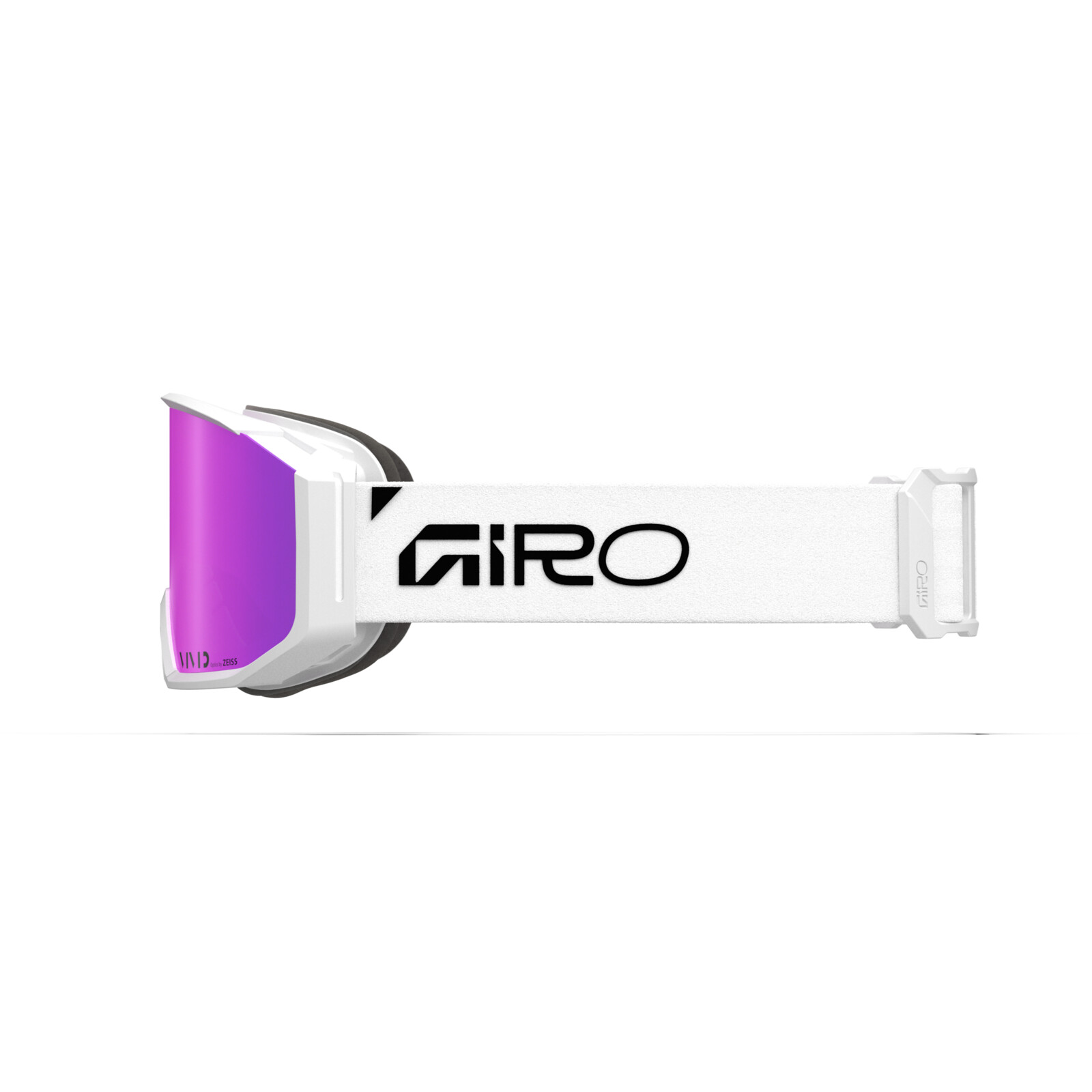 Revolt Pro Vivid Goggle Skibrille, Snowboardausrüstung, Weißes Stirnband, Lila Linse, Airo Ausrüstung