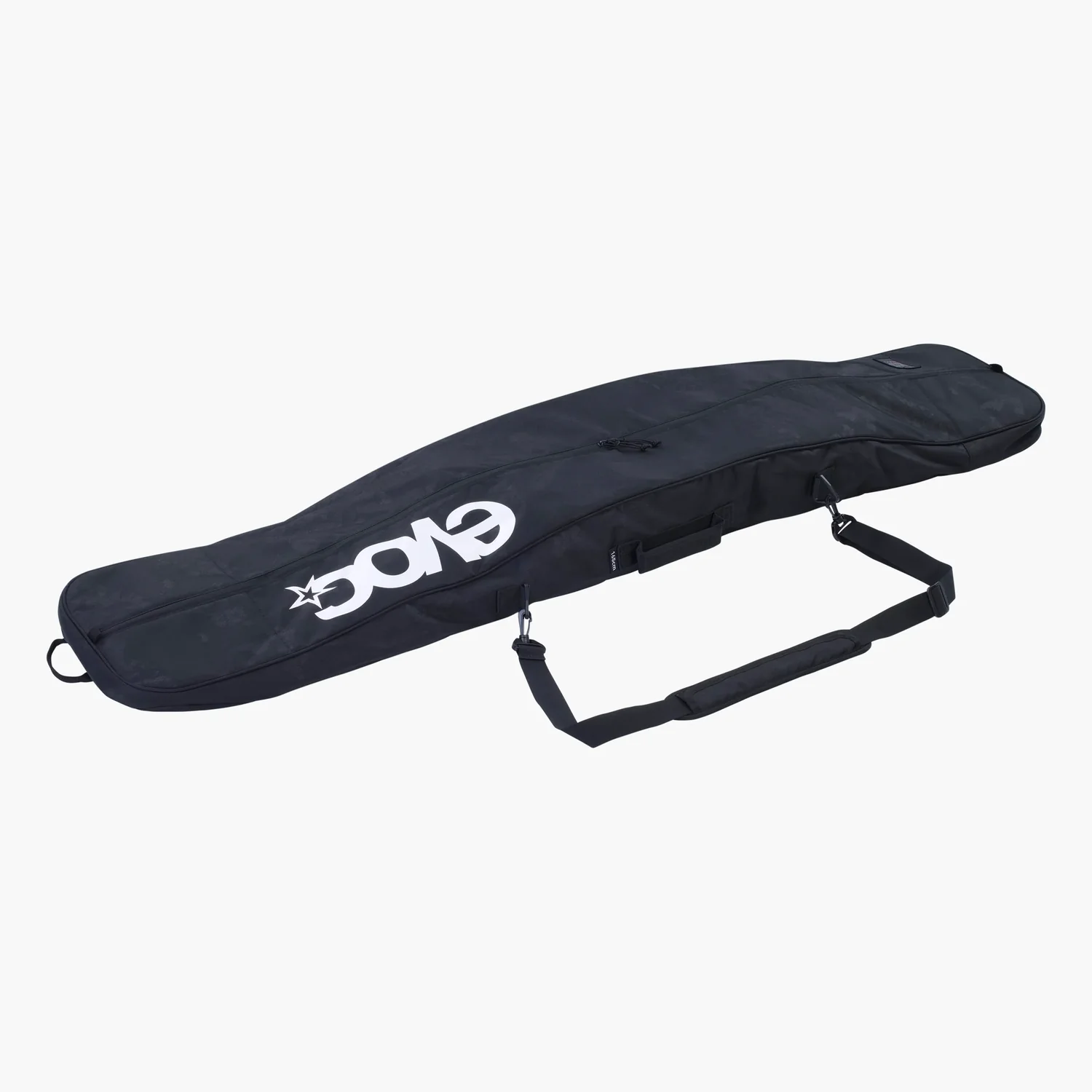 Snowboardtasche, Schwarzes Nylon, Tragegurt, Reißverschluss, Gepolstert