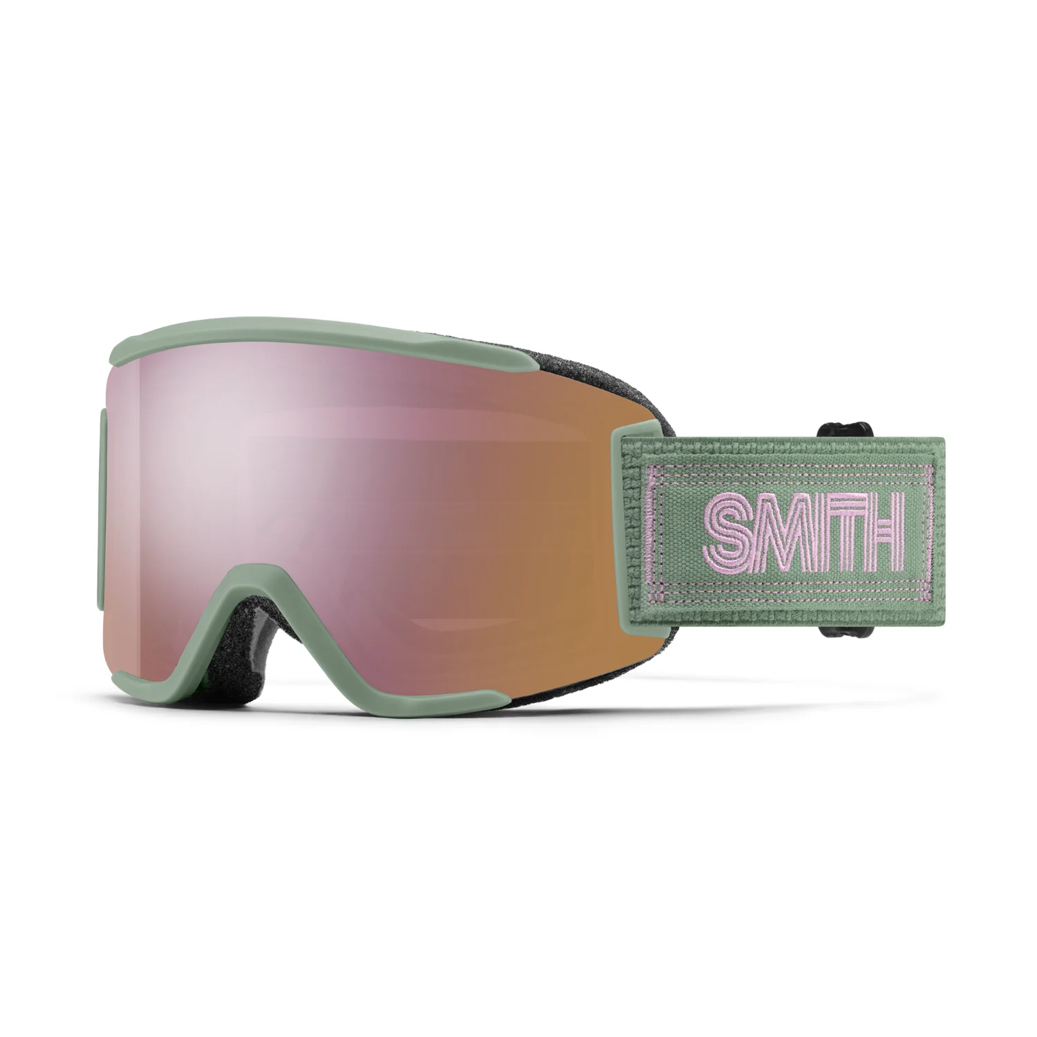 Lunettes de ski, goggles, rose-vert, verres miroités, sangle, goggles, lunettes de ski, verres roses, verts, sangle