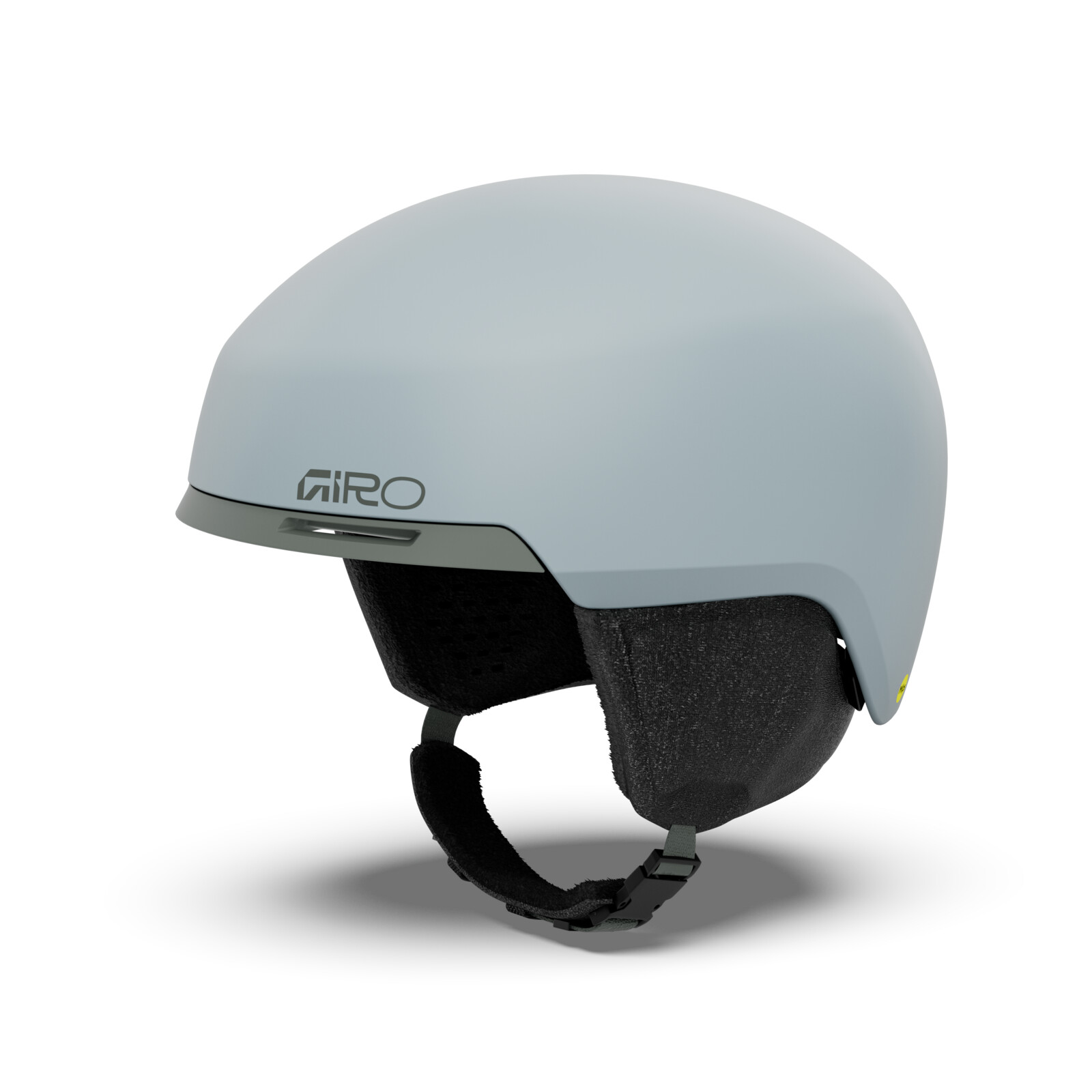 Skihut, Helm, Grau, Schutzhelm, Kinnriemen