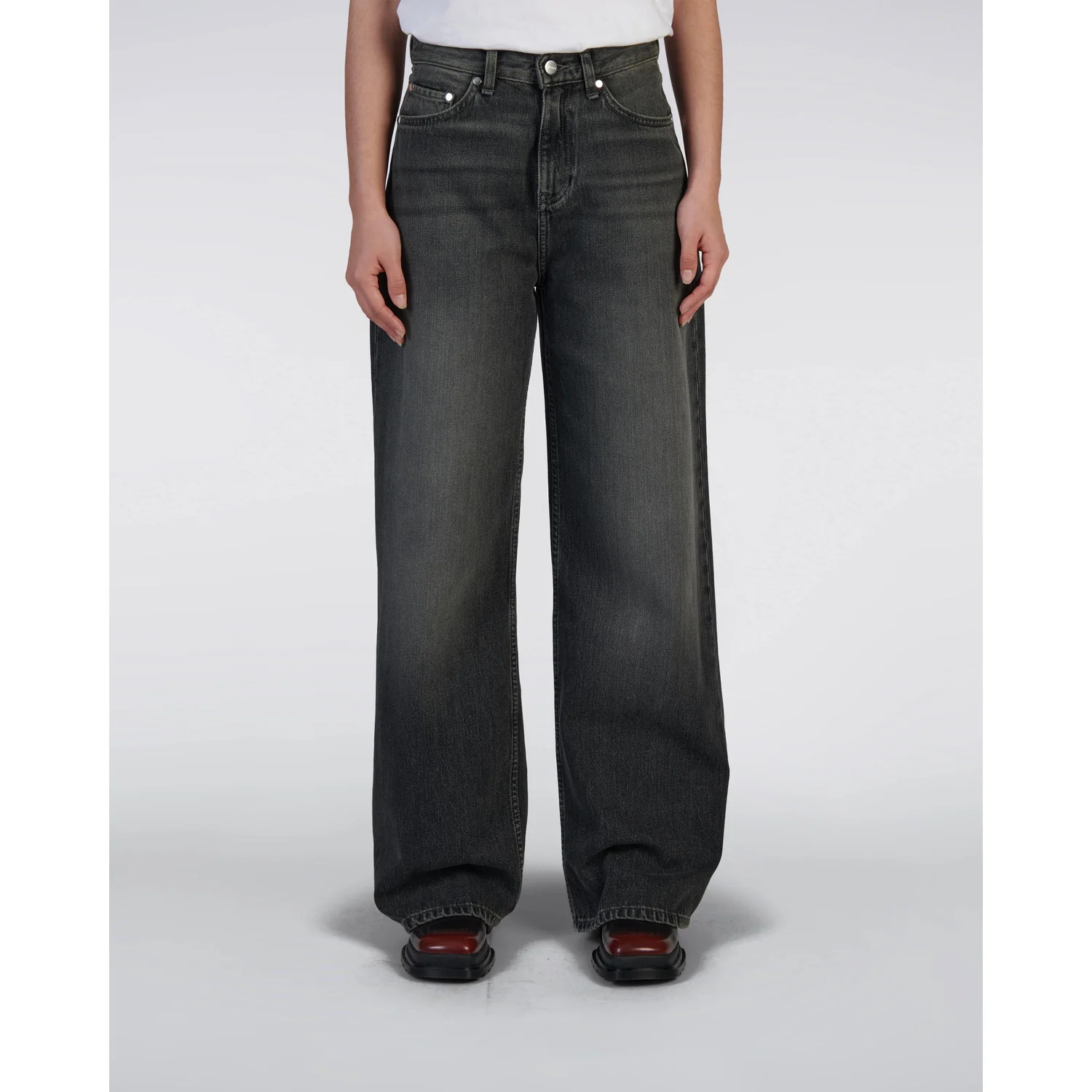 W' Olivia Pant Edwin W' Olivia Pant Black Onyx Wash, vue 2