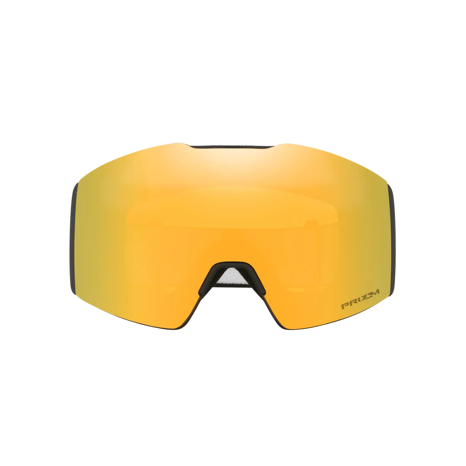 Fall Line M - Matte Blk Lunettes de ski, verres orange, verres miroités, design sans monture, monture noire