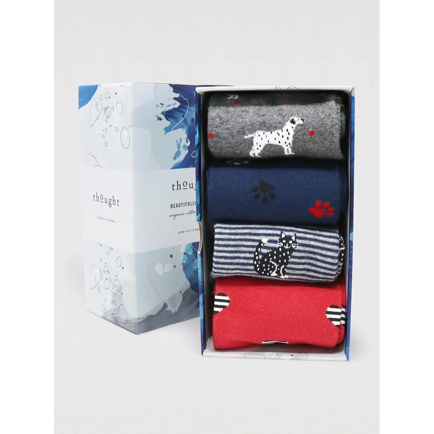Thought Tillie Animal Sock Box Multi