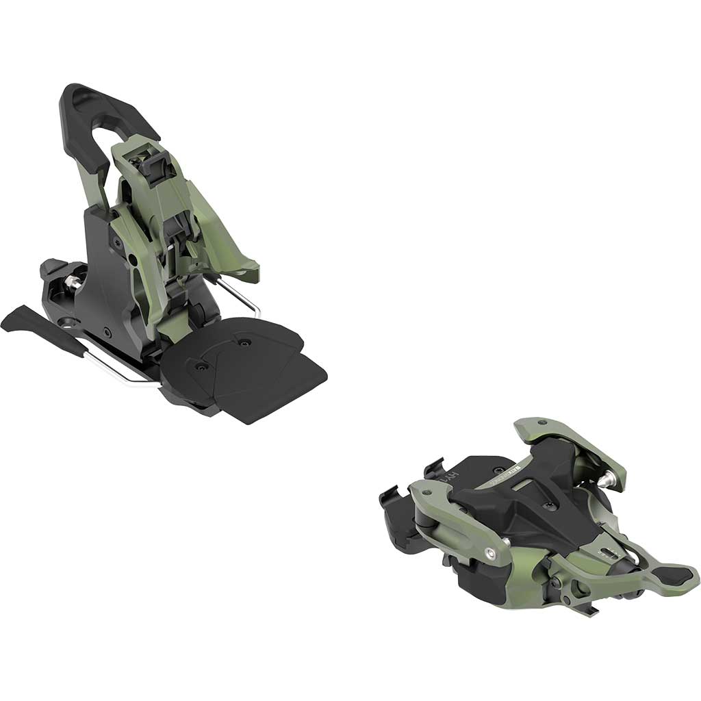 Skitourenbindung, Ski-Bindung, Olive und Schwarz, Tourenbindung, Metall und Kunststoff