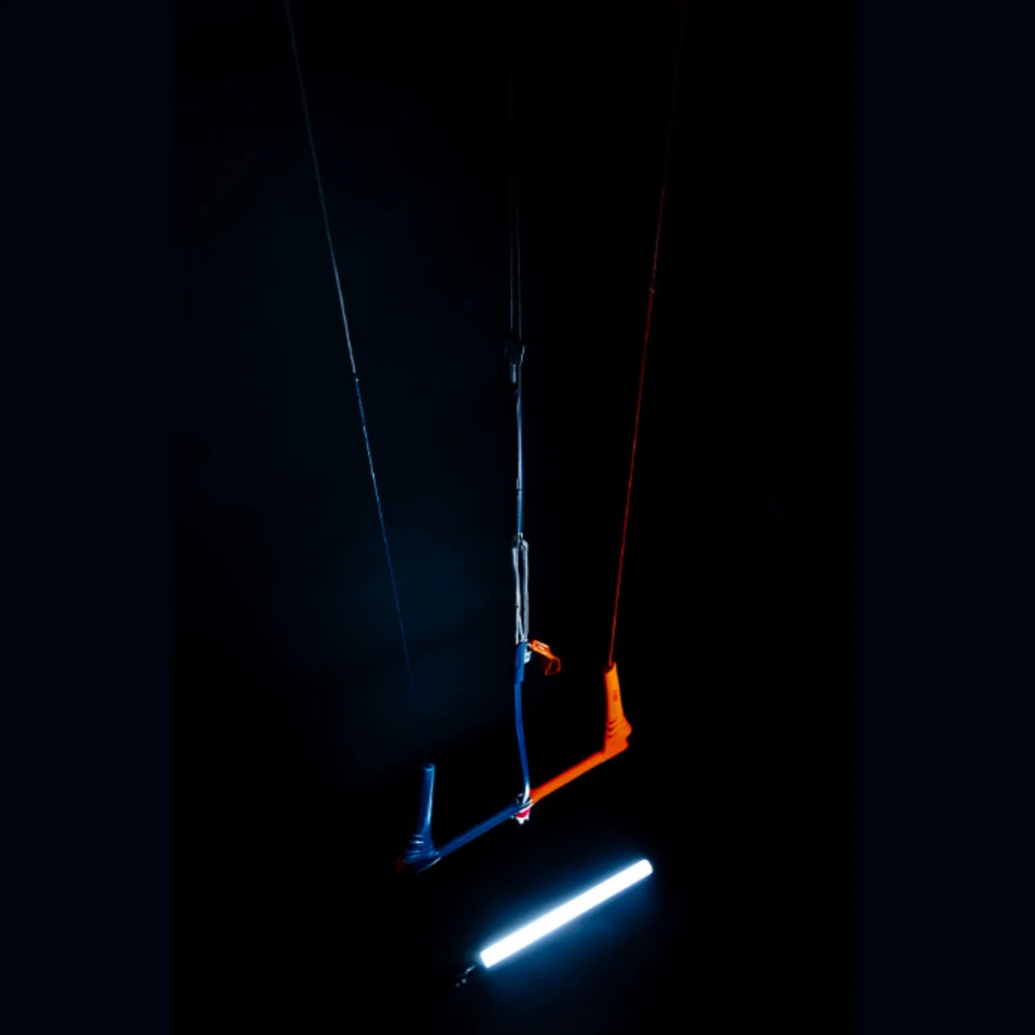 Linx Bar 4 Lines SK99 45/38 Kite-Controlbar, Kitesurfing, Lenkleinen, Blaue und orange Akzente