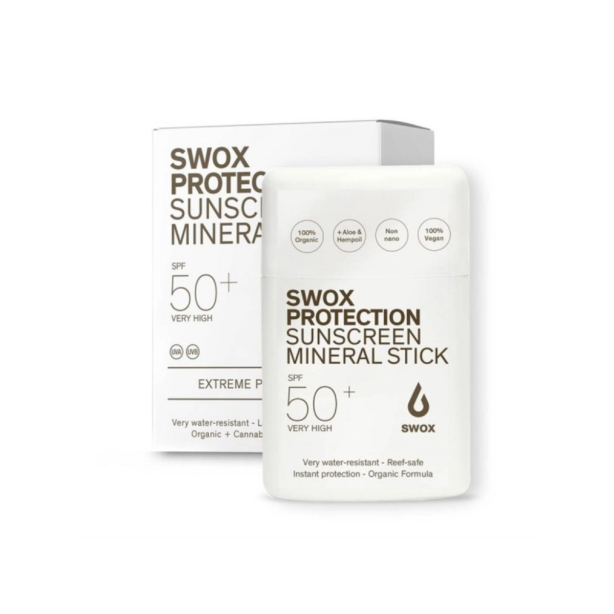 Sunscreen Mineral Stick SPF50 Swox Sunscreen Mineral Stick SPF50