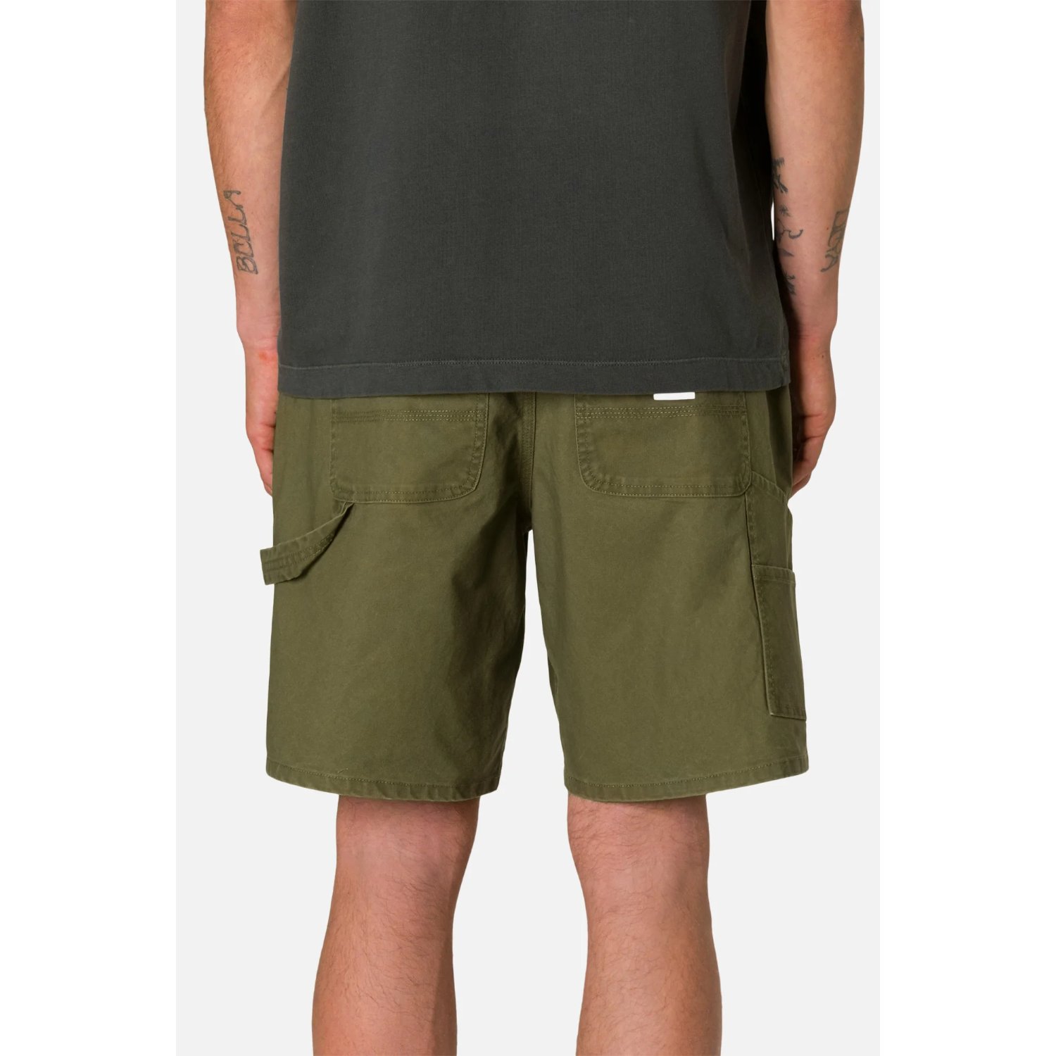 short, short cargo, olive, poches, poche plaquée