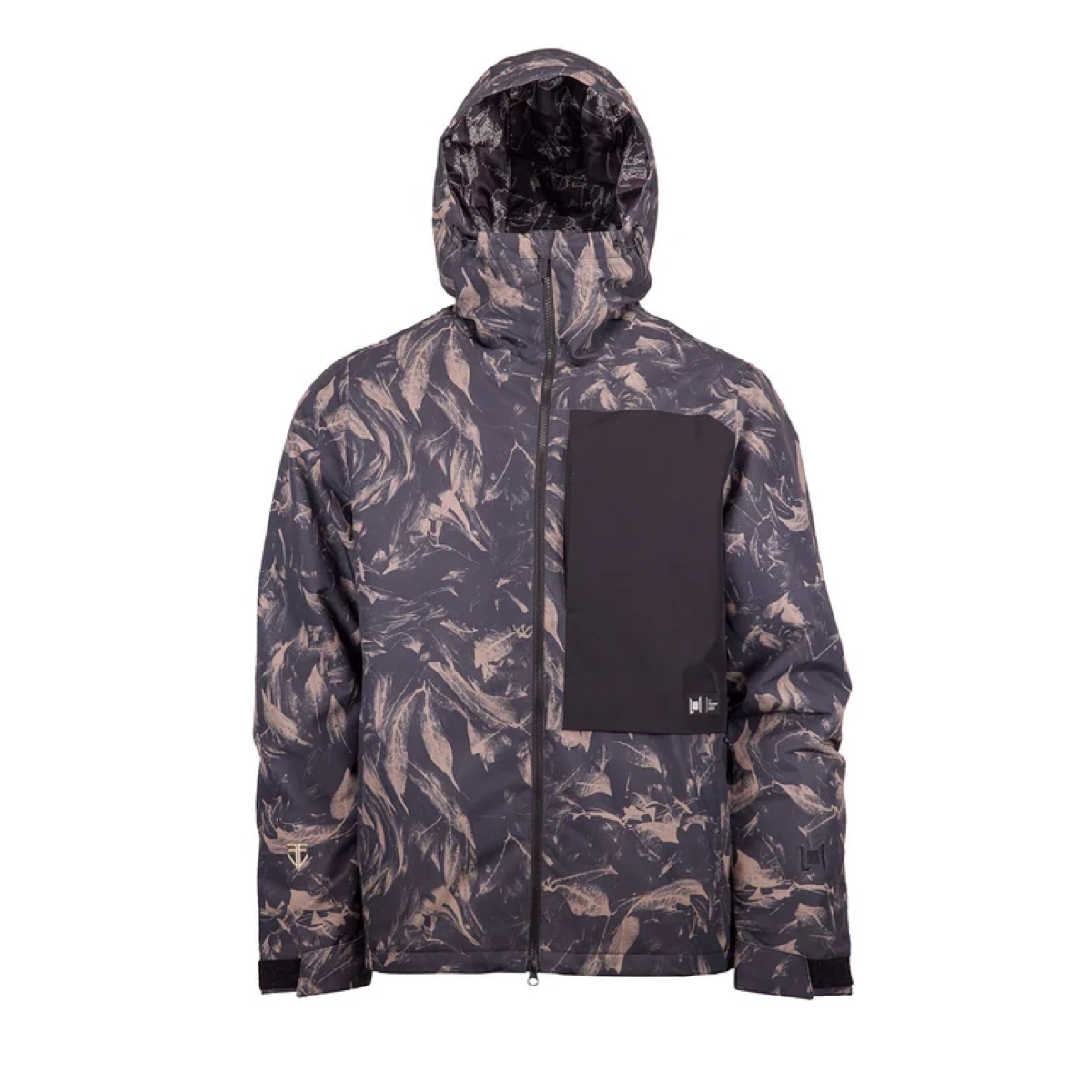 Veste à capuche, motif camouflage, poche avant, veste à fermeture éclair, manches longues, veste à capuche, motif camouflage, fermeture à glissière, poche poitrine, manches longues