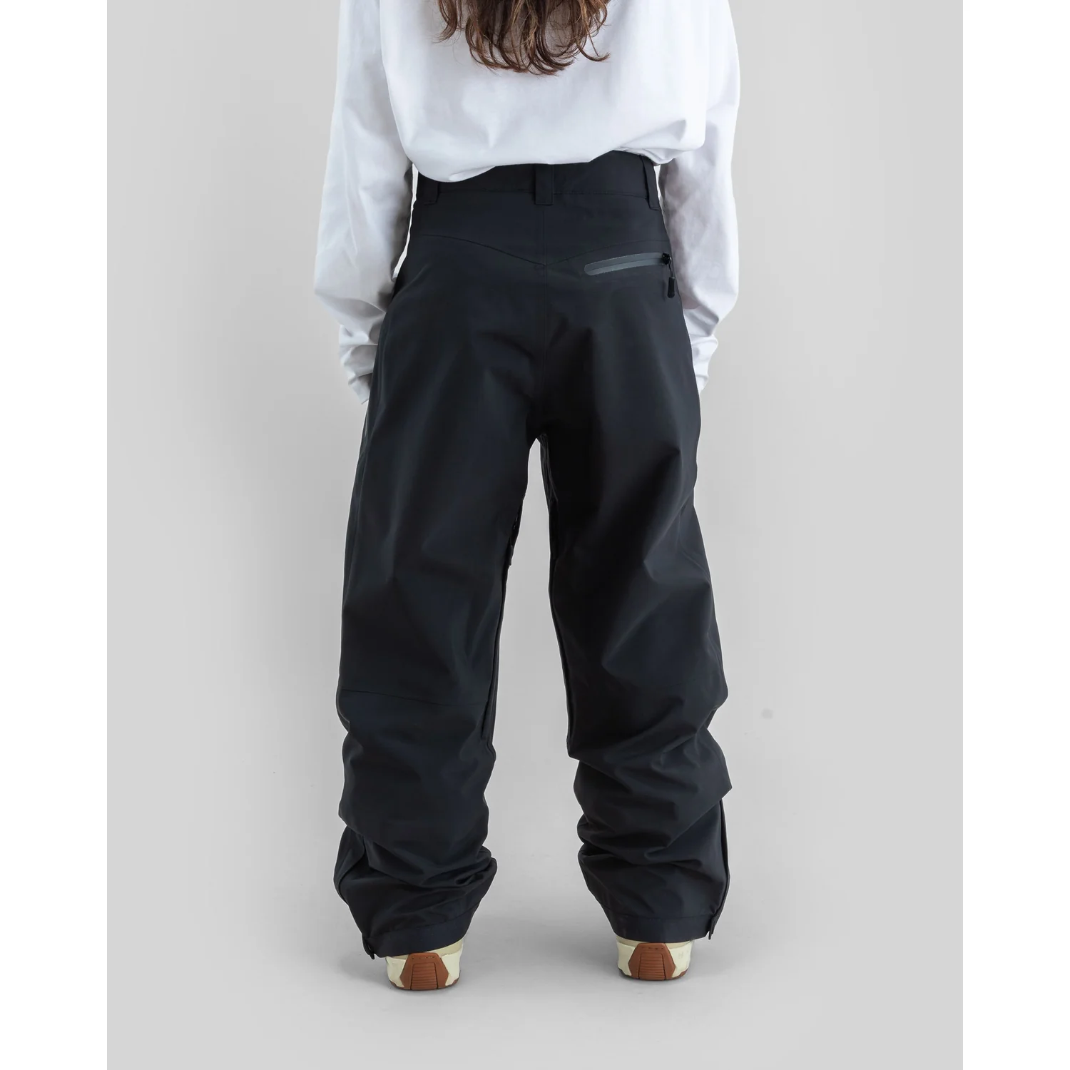 Omni Pants Pantalon de ski, noir, coupe ample, poche zippée, pantalon de plein air