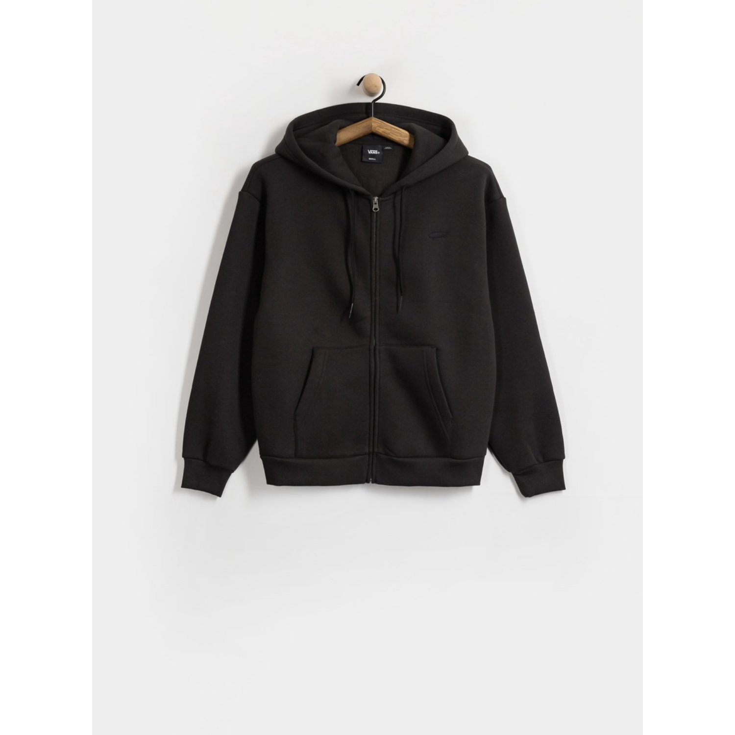 Salton Full-Zip Hoodie, Schwarz, Reißverschluss-Hoodie, Kangurentasche, Kapuze