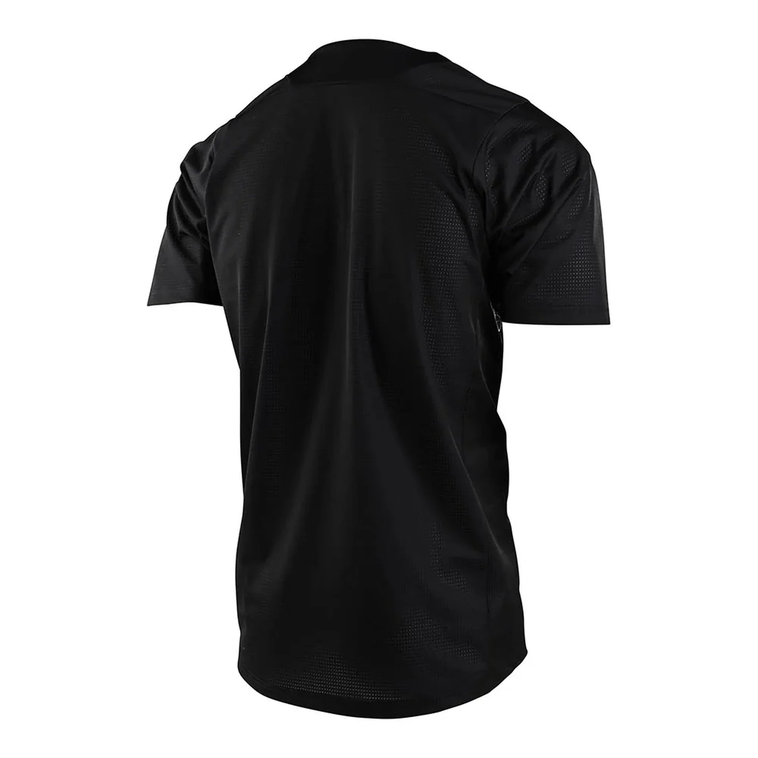 Skyline Ss Jersey Youth T-shirt de sport, manches courtes, noir, empiècements en maille, col rond