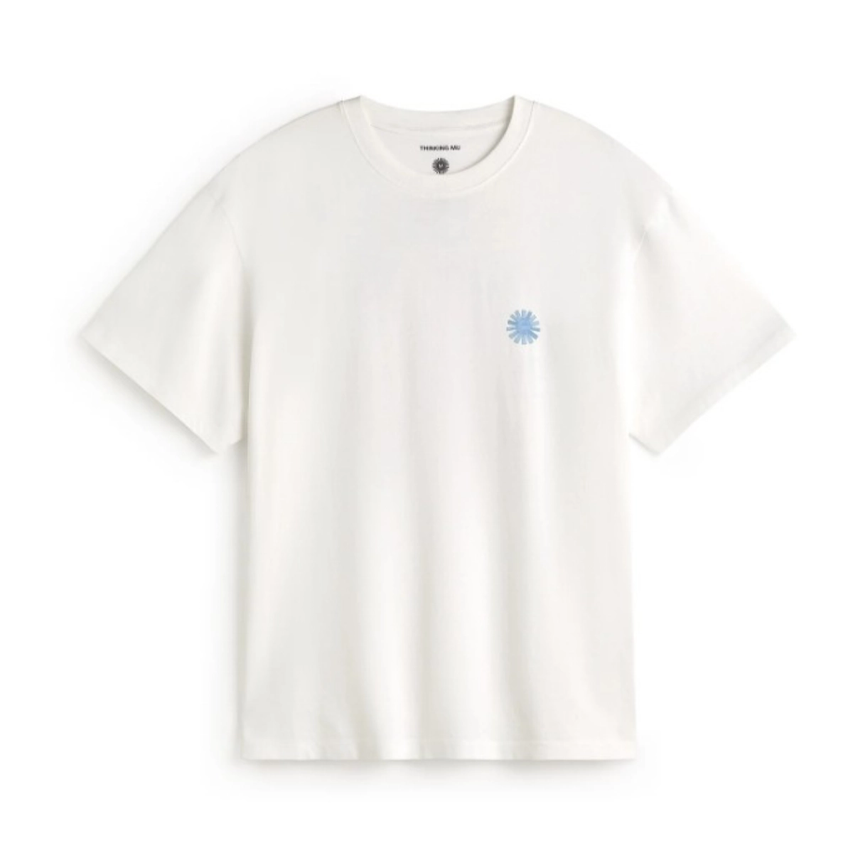 Tee, Weiß, Kurzarm, Blume, Kleeblatt