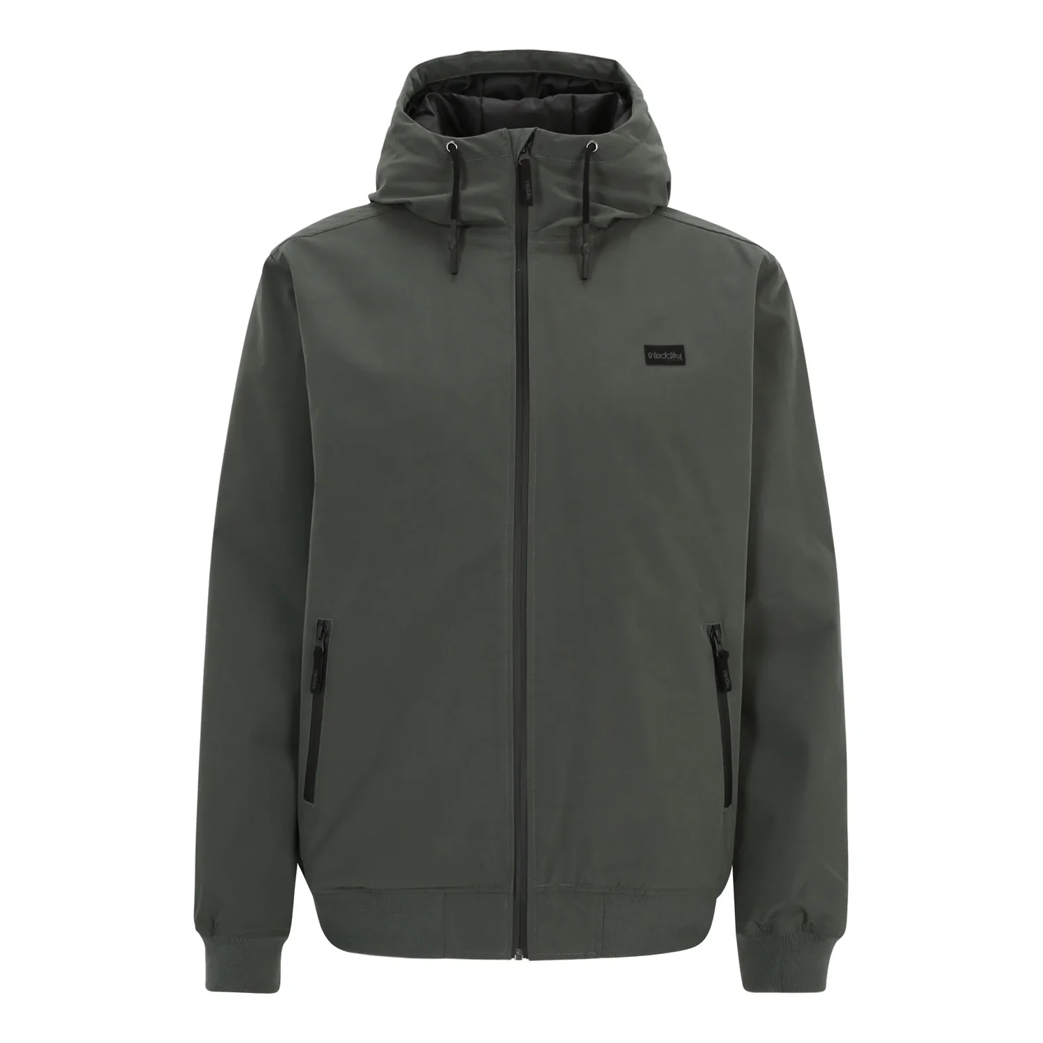 Nilas Jacket Herrenjacke, Kapuze, Reißverschluss, Dunkelgrün, Seitentaschen