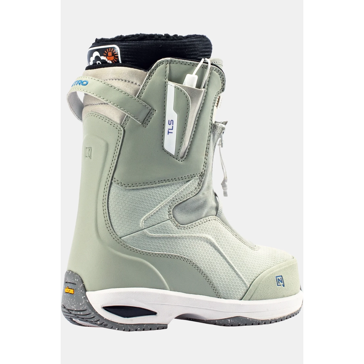 bottes, bottes de snowboard, vertes, tige haute, laçage élastique, bottes, bottes de snowboard, vertes, laçage, fermeture rapide
