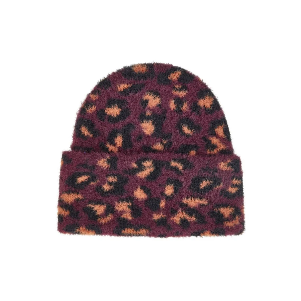 Beanie, Leopardendruck, Fellstrick, Wintermütze, Strickmappe