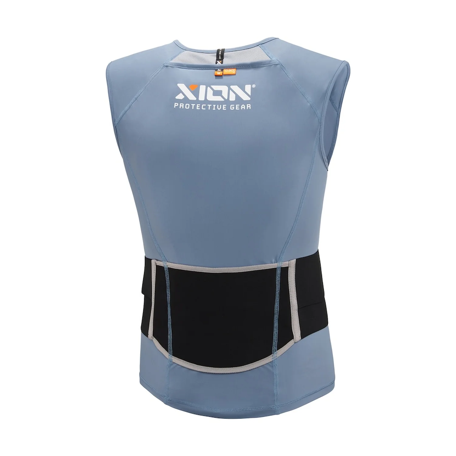 Freeride Vest EVO Men Protektorweste, Ärmellos, Blaugrau, Schwarzer Rückenbereich, Stretchmaterial